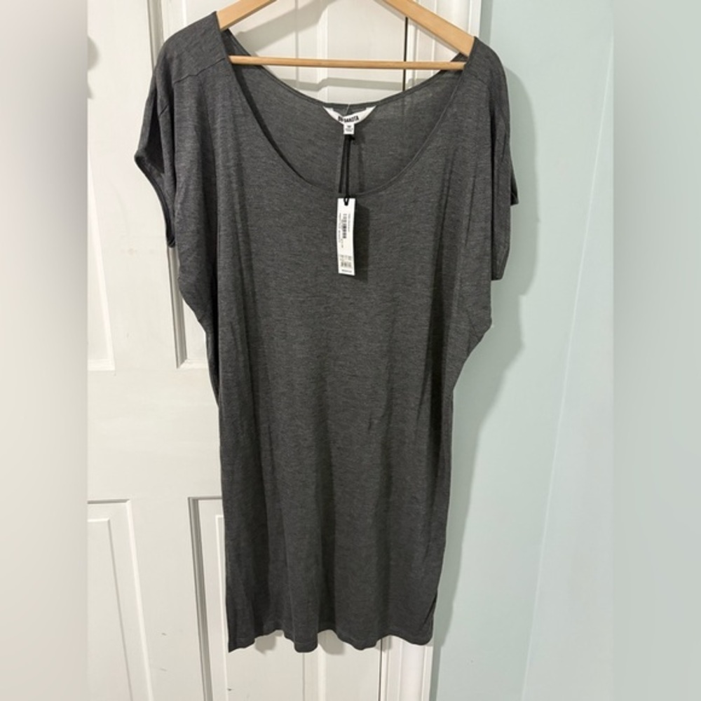 BB Dakota Hebe Gray Lightweight Shift Dress NWT Size Medium | Cover Up